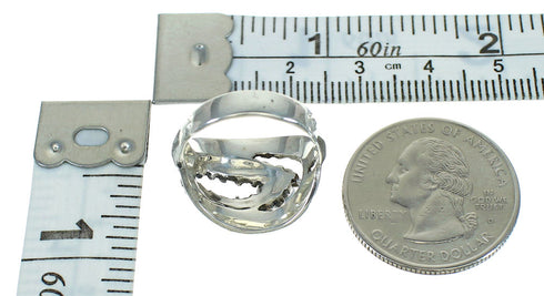 Silver Turquoise And Opal Southwest Ring Size 5-3/4 YX68875