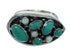 Authentic Sterling Silver Turquoise And Opal Southwestern Jewelry Ring Size 8 YX68902