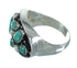 Authentic Sterling Silver Turquoise And Opal Southwestern Jewelry Ring Size 8 YX68902