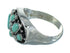 Silver Opal And Turquoise Southwestern Ring Size 5 YX68908
