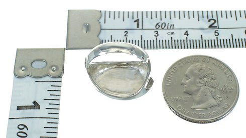 Southwest Sterling Silver Opal And Turquoise Jewelry Ring Size 7-1/4 YX68928