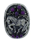 Southwestern Genuine Sterling Silver Magenta Turquoise Horse Ring Size 6 QX68700
