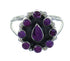 Genuine Sterling Silver Southwest Magenta Turquoise Ring Size 8 QX68833
