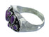 Genuine Sterling Silver Magenta Turquoise Ring Size 7-1/4 QX68845