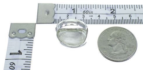 Southwestern Genuine Sterling Silver Magenta Turquoise Ring Size 6-3/4 QX68842