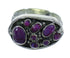 Southwest Authentic Sterling Silver Magenta Turquoise Ring Size 5-1/2 QX68852