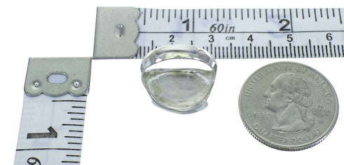 Authentic Sterling Silver Magenta Turquoise Ring Size 5 QX68848