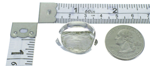 Sterling Silver Southwestern Magenta Turquoise Ring Size 8-1/4 QX68864