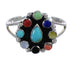 Silver And Multicolor Southwestern Ring Size 7-1/2 YX70937