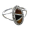 Southwestern Multicolor Silver Ring Size 8-1/2 YX73659