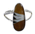 Sterling Silver Multicolor Inlay Ring Size 6-1/4 YX73666