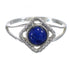 Sterling Silver Lapis Southwestern Ring Size 5 AX80165