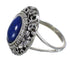 Southwestern Lapis Sterling Silver Ring Size 6-1/4 AX80203