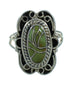 Sterling Silver And Turquoise Southwestern Jewelry Ring Size 6-3/4 YX69707