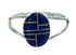 Southwestern Lapis Sterling Silver Jewelry Ring Size 6-3/4 AX74005