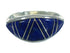 Southwestern Lapis Inlay Silver Ring Size 5-1/4 AX74012