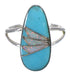Southwest Sterling Silver Opal Turquoise Ring Size 5-3/4 YX83142