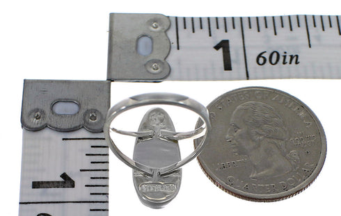 Southwest Sterling Silver Opal Turquoise Ring Size 5-3/4 YX83142