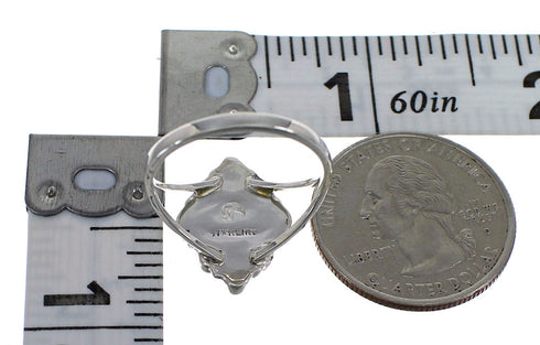 Multicolor Authentic Sterling Silver Southwestern Ring Size 5-1/2 WX71059