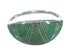 Southwest Authentic Sterling Silver Turquoise Inlay Ring Size 5-3/4 AX80784