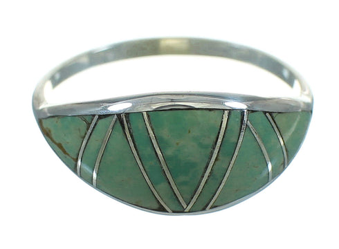 Turquoise Silver Jewelry Southwest Ring Size 6-1/4 AX80826