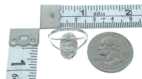 Southwestern Sterling Silver Lapis Opal Ring Size 7-1/2 QX83271