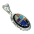 Authentic Sterling Silver Multicolor Southwest Pendant YX67452
