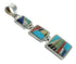 Multicolor Inlay And Genuine Sterling Silver Southwest Pendant YX67482