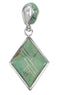 Genuine Sterling Silver Southwestern Turquoise Pendant QX78918