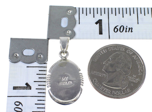 Southwest Sterling Silver Turquoise Pendant QX78927