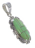 Southwest Authentic Sterling Silver Turquoise Pendant QX78932