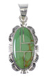 Turquoise Silver Southwest Pendant QX78943
