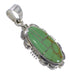 Turquoise Silver Southwest Pendant QX78943