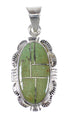 Turquoise Sterling Silver Southwest Pendant QX78947