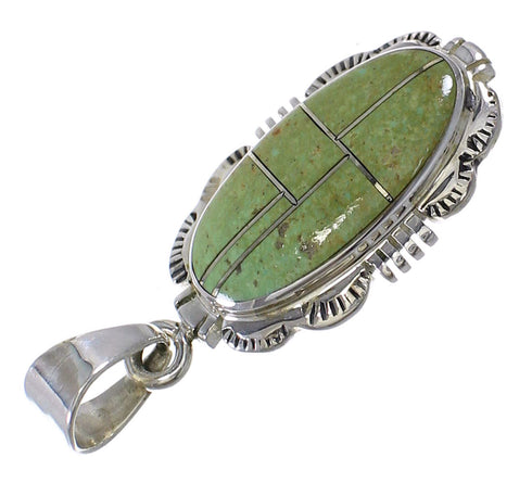 Turquoise Sterling Silver Southwest Pendant QX78947