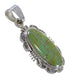 Turquoise Sterling Silver Southwestern Pendant QX78950