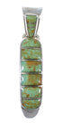 Turquoise Authentic Sterling Silver Southwestern Pendant QX78953
