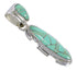 Turquoise Southwestern Silver Pendant QX78980