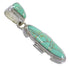 Turquoise Southwest Sterling Silver Pendant QX78982