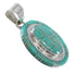 Turquoise Southwestern Genuine Sterling Silver Pendant QX78994
