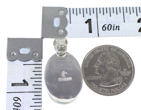 Turquoise Southwestern Genuine Sterling Silver Pendant QX78994