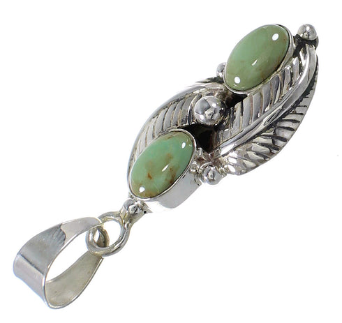 Turquoise Southwestern Sterling Silver Jewelry Pendant QX79152