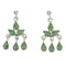 Southwestern Turquoise Silver Post Dangle Earrings AX71518