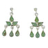 Southwestern Turquoise Silver Post Dangle Earrings AX71518