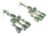 Southwestern Turquoise Silver Post Dangle Earrings AX71518
