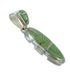 Genuine Sterling Silver Turquoise And Opal Southwestern Slide Pendant YX68213