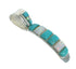 Southwestern Genuine Sterling Silver Turquoise And Opal Pendant YX68246