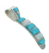 Southwest Authentic Sterling Silver Turquoise And Opal Pendant YX68249