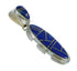 Southwest Sterling Silver And Lapis Inlay Pendant YX68269