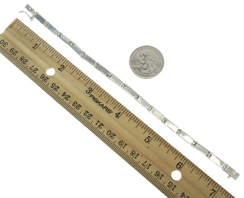 Multicolor Native American Village Design Southwestern Link Bracelet RX68408